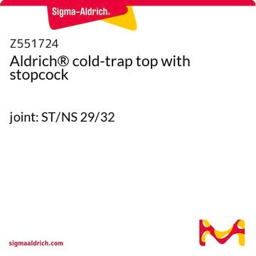 Aldrich&#174; cold-trap top with stopcock joint: ST/NS 29/32