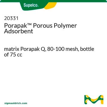 Porapak&#8482; poröses Polymeradsorbens matrix Porapak Q, 80-100&#160;mesh, bottle of 75&#160;cc