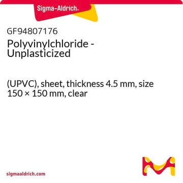 Polyvinylchloride - Unplasticized (UPVC), sheet, thickness 4.5&#160;mm, size 150 × 150&#160;mm, clear