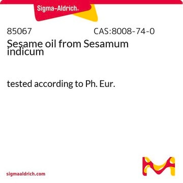 Sesame oil from Sesamum indicum tested according to Ph. Eur.