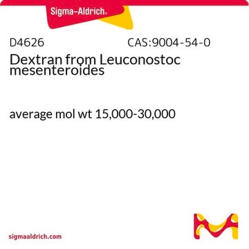 Dextrane from Leuconostoc mesenteroides average mol wt 15,000-30,000