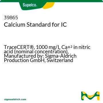 Calcium Standard für IC TraceCERT&#174;, 1000&#160;mg/L Ca+2 in nitric acid (nominal concentration), Manufactured by: Sigma-Aldrich Production GmbH, Switzerland