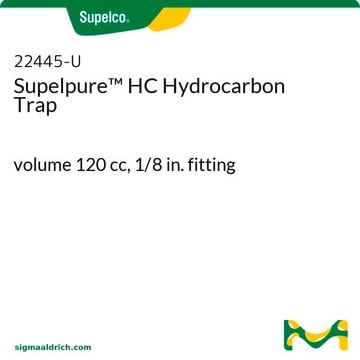 Supelpure HC Hydrocarbon Trap volume 120&#160;cc, 1/8 in. fitting