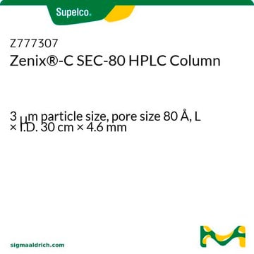 Zenix&#174;-C SEC-80 HPLC Column 3&#160;&#956;m particle size, pore size 80&#160;Å, L × I.D. 30&#160;cm × 4.6&#160;mm