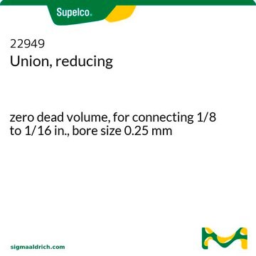 Unión, reducción zero dead volume, for connecting 1/8 to 1/16 in., bore size 0.25&#160;mm