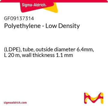 Polyethylene - Low Density (LDPE), tube, outside diameter 6.4mm, L 20&#160;m, wall thickness 1.1&#160;mm