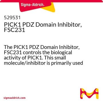 PICK1 PDZ结构域抑制剂，FSC231 The PICK1 PDZ Domain Inhibitor, FSC231 controls the biological activity of PICK1. This small molecule/inhibitor is primarily used for Neuroscience applications.