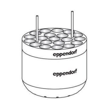 Adapter for Eppendorf&#174; S-4-104 capacity, 20 x 5.5 - 12 mL round-bottom Tubes, pack of 2