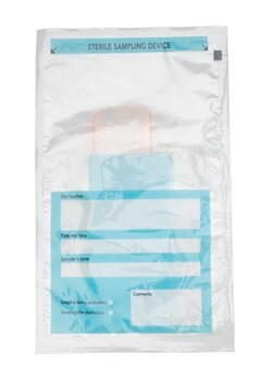 eMcollect Cloth swab Dry twirl sampling bag, bag of 25 × 12&#160;units