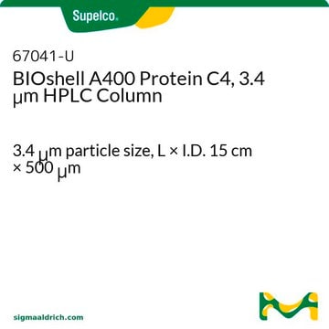 BIOshell A400 Protein C4, 3.4 &#956;m HPLC Column 3.4&#160;&#956;m particle size, L × I.D. 15&#160;cm × 500&#160;&#956;m