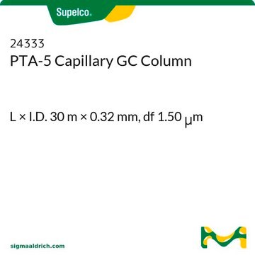 Colonne capillaire PTA-5 pour GC/CPG L × I.D. 30&#160;m × 0.32&#160;mm, df 1.50&#160;&#956;m