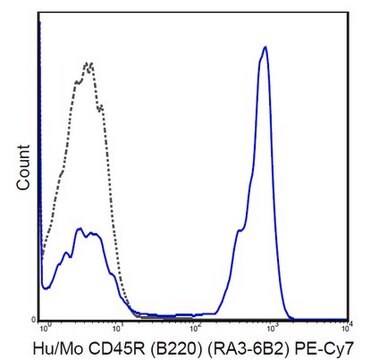 Anti-CD45R (B220) Antibody (human/mouse), PE-Cy7, clone RA3-6B2 clone RA3-6B2, 0.2&#160;mg/mL, from rat