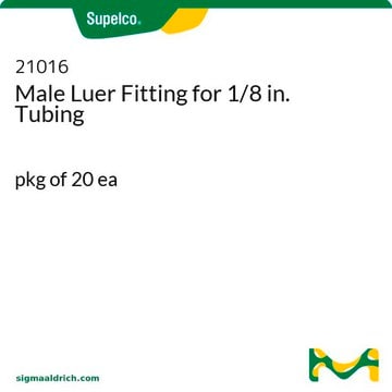 Male Luer Fitting for 1/8 in. Tubing pkg of 20&#160;ea