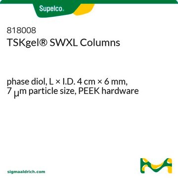 TSK-GEL&#174; 阴离子交换 HPLC 色谱柱 phase diol, L × I.D. 4&#160;cm × 6&#160;mm, 7&#160;&#956;m particle size, PEEK hardware