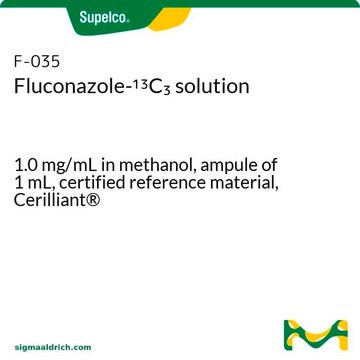 Fluconazole-13C3 solution 1.0&#160;mg/mL in methanol, ampule of 1&#160;mL, certified reference material, Cerilliant&#174;