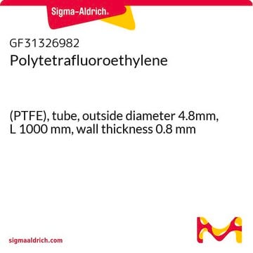 聚四氟乙烯 (PTFE), tube, outside diameter 4.8mm, L 1000&#160;mm, wall thickness 0.8&#160;mm