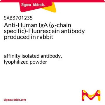 Anti-Human IgA (&#945;-chain specific)-Fluorescein antibody produced in rabbit affinity isolated antibody, lyophilized powder