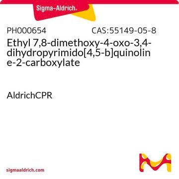 Ethyl 7,8-dimethoxy-4-oxo-3,4-dihydropyrimido[4,5-b]quinoline-2-carboxylate AldrichCPR