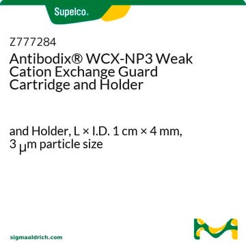 Antibodix&#174; WCX-NP3 Weak Cation Exchange Guard Cartridge and Holder and Holder, L × I.D. 1&#160;cm × 4&#160;mm, 3&#160;&#956;m particle size