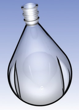 Ace drying flask, pear-shaped, with side indents capacity 2000&#160;mL, joint: ST/NS 24/40, glass