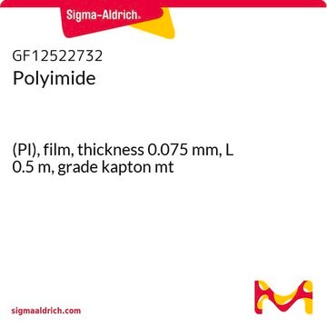 Polyimide (PI), film, thickness 0.075&#160;mm, L 0.5&#160;m, grade kapton mt