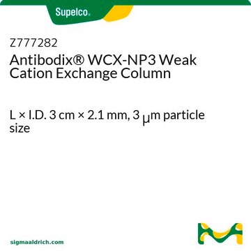 Antibodix&#174; WCX-NP3 Weak Cation Exchange Column L × I.D. 3&#160;cm × 2.1&#160;mm, 3&#160;&#956;m particle size