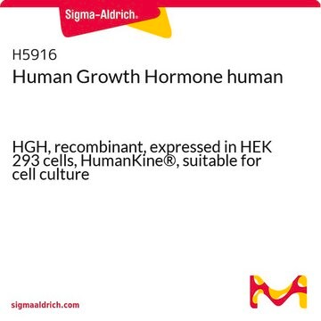 Hormone de croissance humaine human HGH, recombinant, expressed in HEK 293 cells, HumanKine&#174;, suitable for cell culture