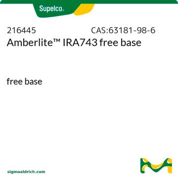 Amberlite&#8482; IRA743 free base