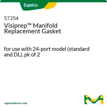 Junta de sustitución del colector Visiprep&#8482; for use with 24-port model (standard and DL), pk of 2