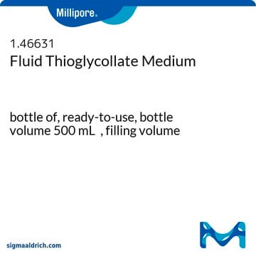 Fluid Thioglycollate Medium bottle capacity 500&#160;mL, bottle filling volume 500&#160;mL, closure type, Red flip cap with septum, pack of 6&#160;bottles