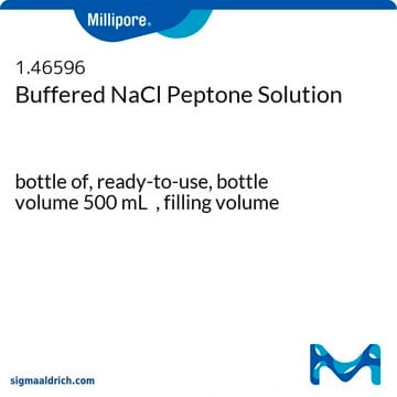 Buffered NaCl Peptone Solution bottle of, ready-to-use, bottle volume 500&#160;mL , filling volume