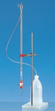 BRAND&#174; compact automatic SILBERBRAND burette, without support/clamp volume 50&#160;mL, with LDPE bottle and PVC filling tube