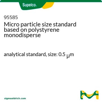 Micro particle size standard based on polystyrene monodisperse analytical standard, size: 0.5 &#956;m