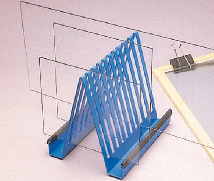 Scienceware&#174; electrophoresis plate rack, coated steel 7 slots for single plates and 3 slots for double plates, pkg of 1&#160;ea