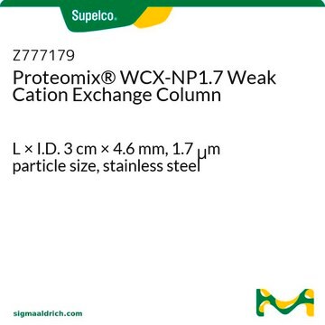 Proteomix&#174; WCX-NP1.7 Weak Cation Exchange Column L × I.D. 3&#160;cm × 4.6&#160;mm, 1.7&#160;&#956;m particle size, stainless steel