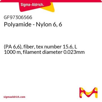 Polyamide - Nylon 6, 6 (PA 6,6), fiber, tex number 15.6, L 1000&#160;m, filament diameter 0.023mm