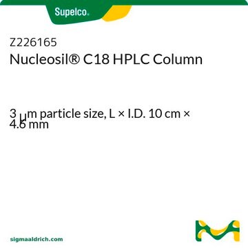 Colonne HPLC Nucleosil&#174;&nbsp;C18 3&#160;&#956;m particle size, L × I.D. 10&#160;cm × 4.6&#160;mm