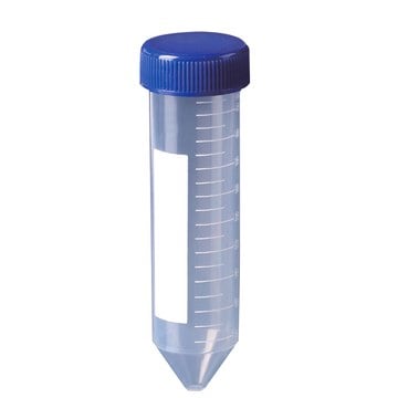 MTC&#8482; Bio Screw Cap Centrifuge Tube capacity 50&#160;mL, conical bottom, non-sterile, pack of 500&#160;ea (20 x foam racks 25 ea)