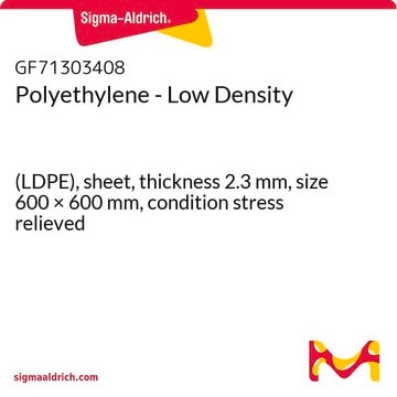 Polyethylene - Low Density (LDPE), sheet, thickness 2.3&#160;mm, size 600 × 600&#160;mm, condition stress relieved