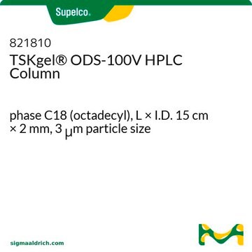 TSKgel&#174; ODS-100V HPLC Column phase C18 (octadecyl), L × I.D. 15&#160;cm × 2&#160;mm, 3&#160;&#956;m particle size