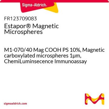 Estapor&#174; Magnetic Microspheres M1-070/40 Mag COOH PS 10%, Magnetic carboxylated microspheres 1&#181;m, ChemiLuminsecence Immunoassay