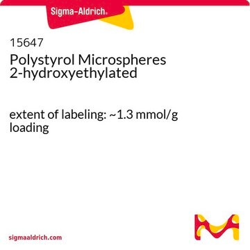 Polystyrol Microspheres 2-hydroxyethylated extent of labeling: ~1.3&#160;mmol/g loading