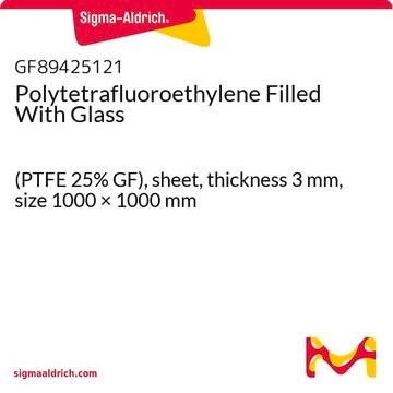 Polytetrafluoroethylene Filled With Glass (PTFE 25% GF), sheet, thickness 3&#160;mm, size 1000 × 1000&#160;mm