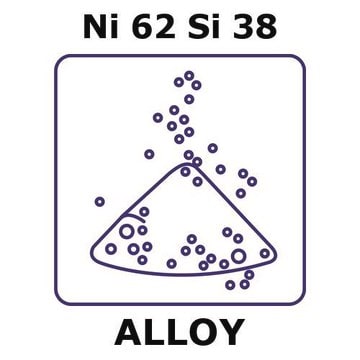 Nickel-silicon alloy, Ni62Si38 powder, 150micron max. particle size, atomized, 50g