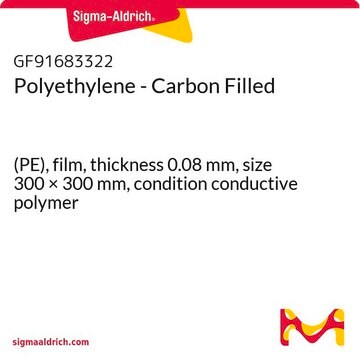 Polyethylene - Carbon Filled (PE), film, thickness 0.08&#160;mm, size 300 × 300&#160;mm, condition conductive polymer