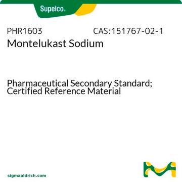 Montelukast-Natrium Pharmaceutical Secondary Standard; Certified Reference Material