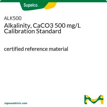 Alkalität, CaCO3 500 mg/l Kalibrierungsstandard certified reference material