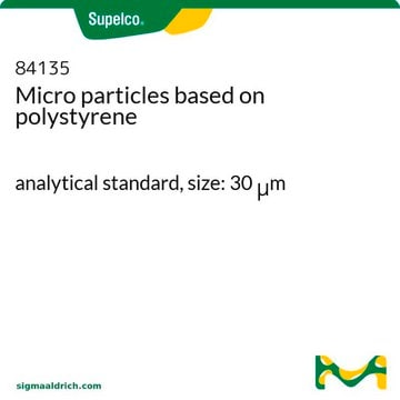 Mikropartikel auf Polystyrolbasis analytical standard, size: 30 &#956;m