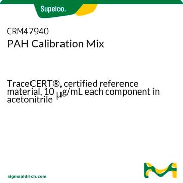 TCL Polynuclear Aromatic Hydrocarbons Mix TraceCERT&#174;, certified reference material, 10&#160;&#956;g/mL each component in acetonitrile