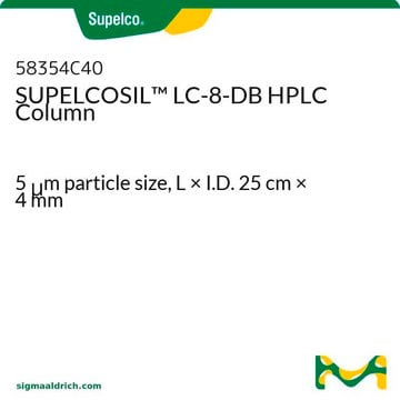 Colonne HPLC SUPELCOSIL&#8482; LC-8-DB 5&#160;&#956;m particle size, L × I.D. 25&#160;cm × 4&#160;mm